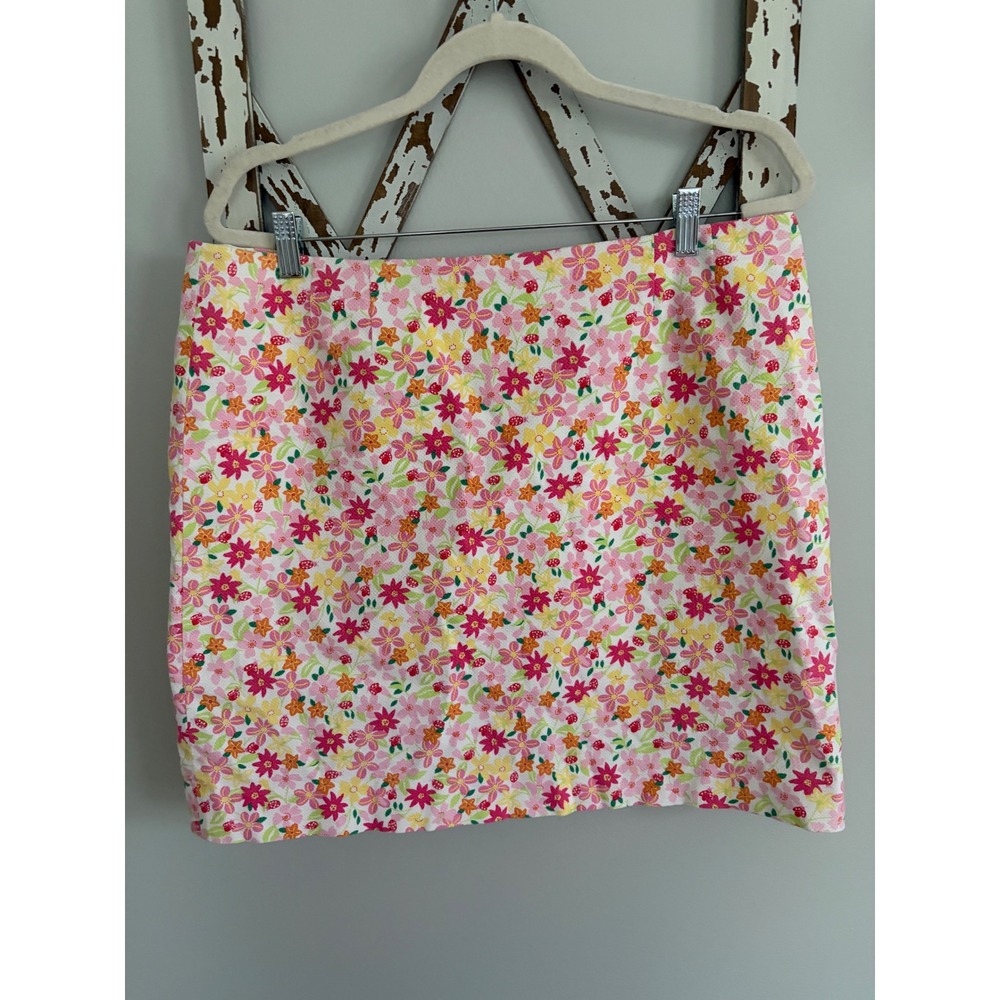Lilly Pulitzer Lady Like Lady Bug Print Skirt Size 16